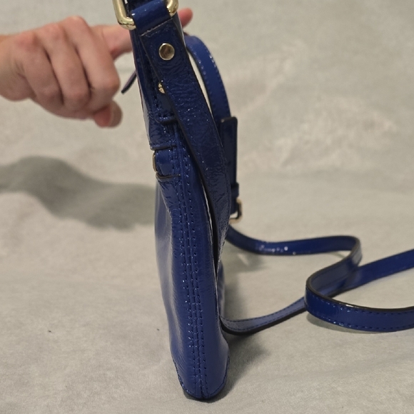 Kate Spade Shiny Royal Blue Crossbody Bag - Picture 5 of 5